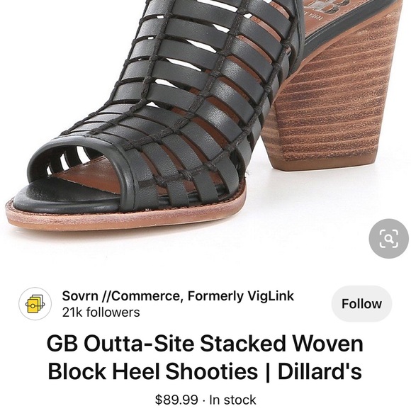 GIANNI BINI Outta-Site Stacked Heel Shootie - Picture 5 of 5